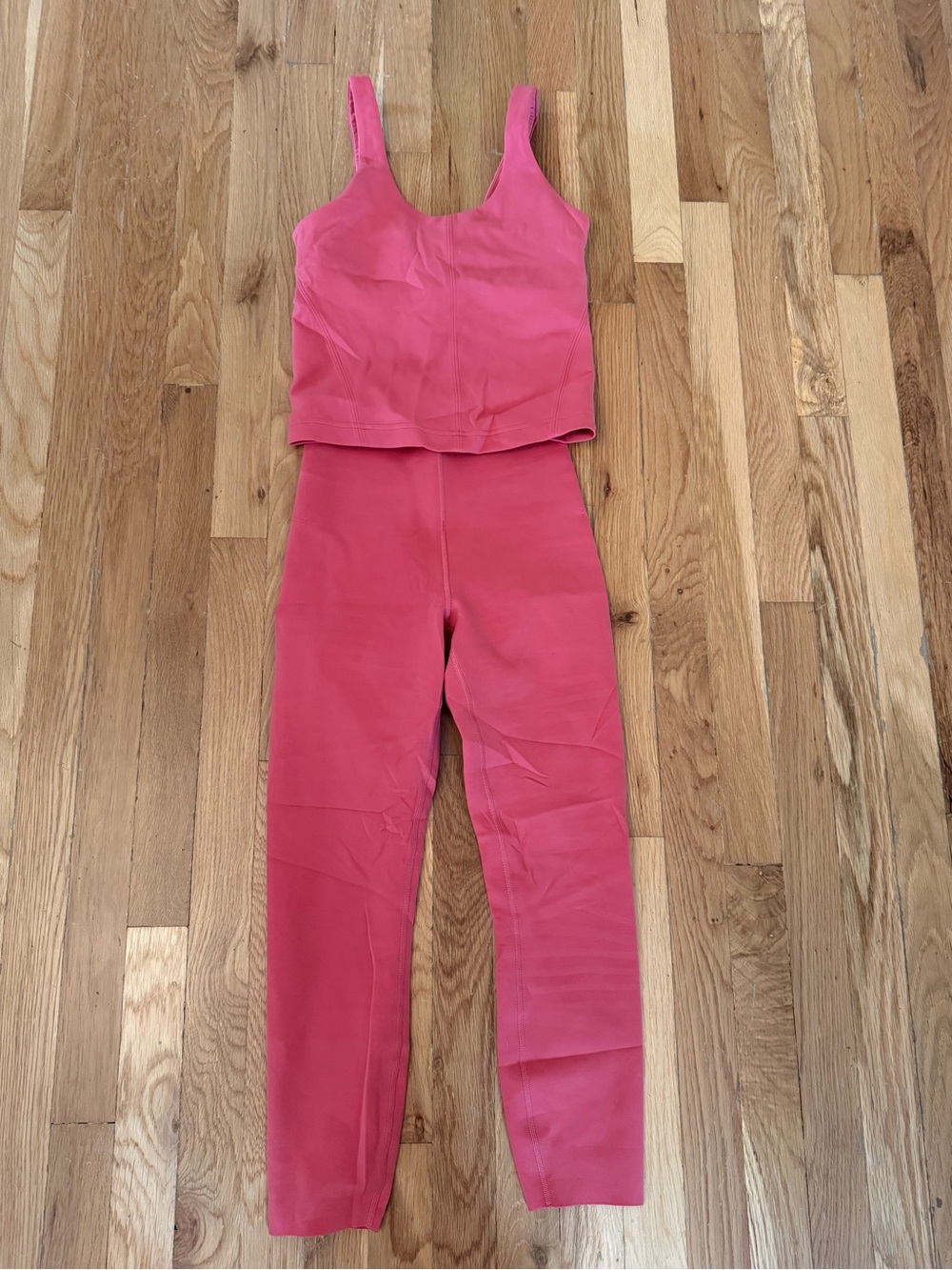 Lululemon Glow Up tank and leggings size 4 in both